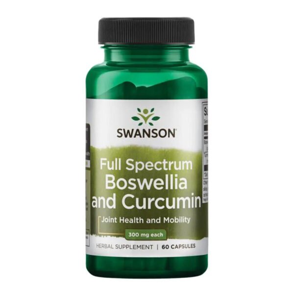 Swanson Full Spect Boswellia та Куркума — 60 капсул