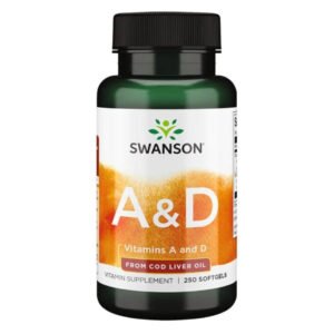 Swanson Вітамін A D — 250 капсул