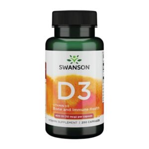 Swanson Вітамін D-3 400 IU — 250 капсул