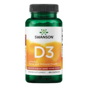 Swanson Вітамін D3 2000IU 50мкг - 250 капсул