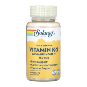 Solaray Вітамін K-2 MK-7 — 30 рослинних капсул