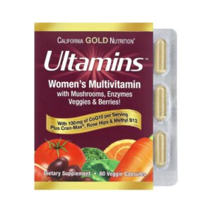California Gold Nutrition Ultamins Wooman Multivitamin — 60 рослинних капсул