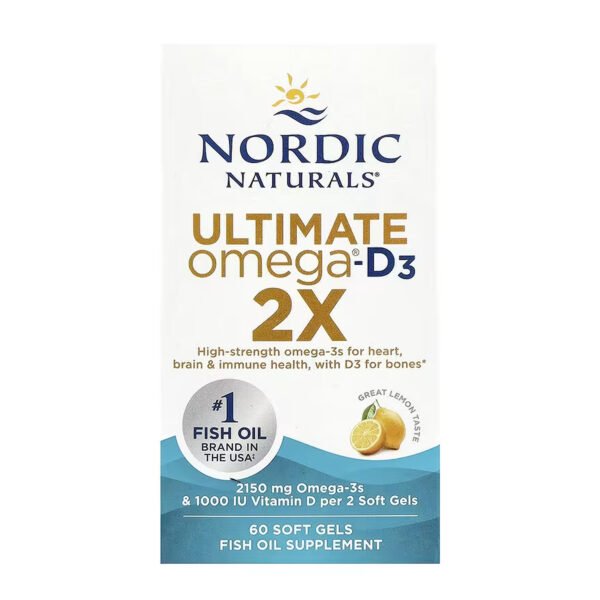 Nordic Naturals Ultimate Omega 2X D3 — 60 капсул