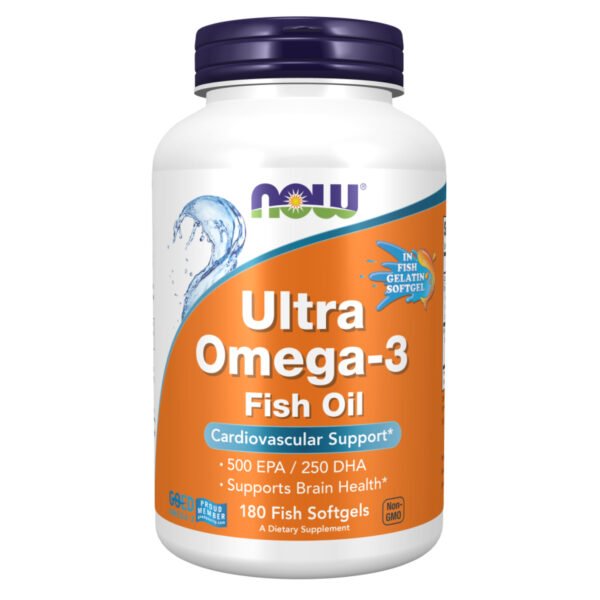 Now Foods Ultra Omega-3 FO 500/250 риб'ячий гель - 180 капсул