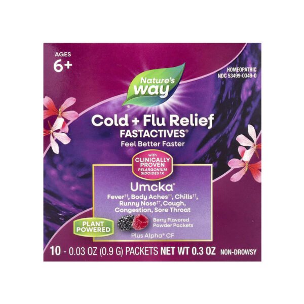 Nature's Way Umcka Cold & Flu Berry Fastactv — 10 шт.