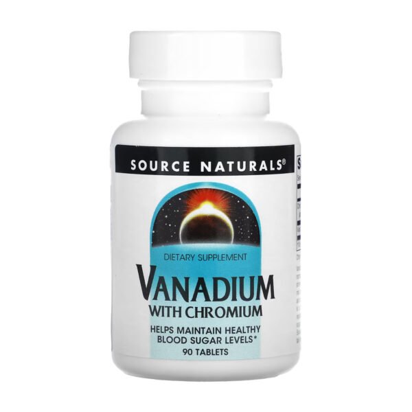 Source Naturals Ванадій з Хромом — 90 таблеток