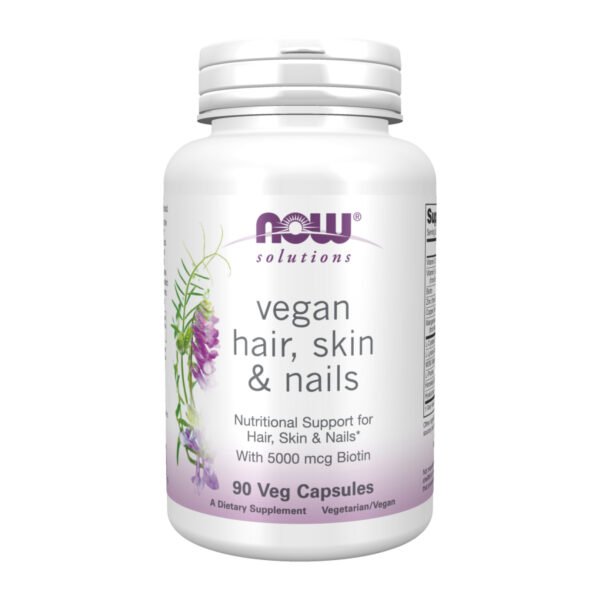 Now Foods Vegan Hair, Skin & Nails — 90 рослинних капсул