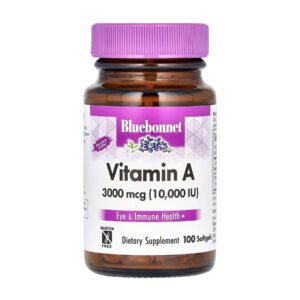 Bluebonnet Nutrition Вітамін A 3000 мкг (10,000 IU) — 100 капсул