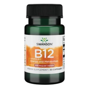 Swanson Вітамін B-12 500 мкг — 30 капсул