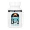 Source Naturals Вітамін B-6 100 мг — 100 таблеток