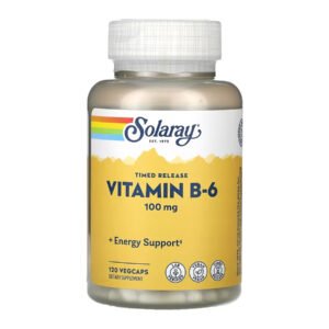 Solaray Вітамін B-6 100 мг - 120 рослинних капсул
