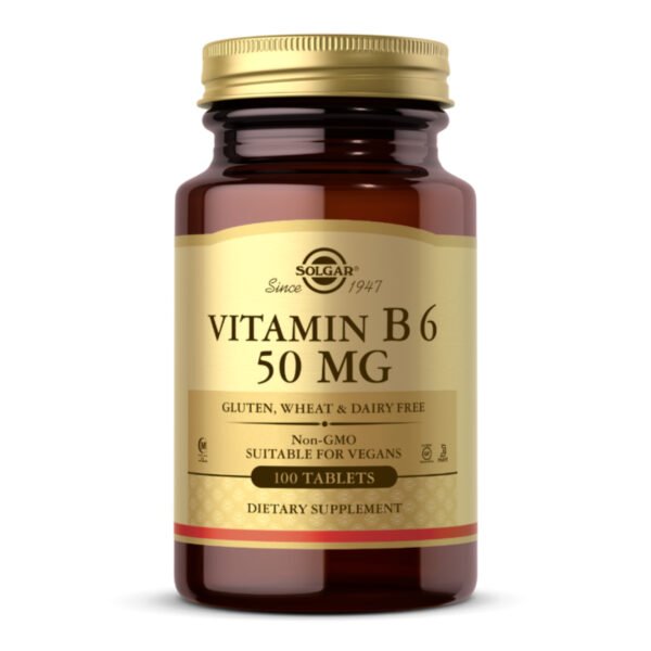 Solgar Вітамін B6 50 мг — 100 таблеток