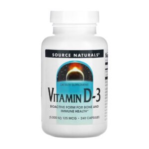 Source Naturals Вітамін D-3 5000 IU — 240 капсул