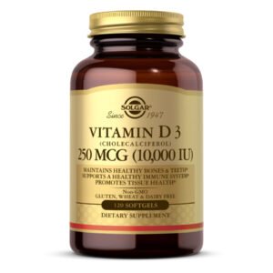 Solgar Вітамін D3 250 мкг (10 000 МО) - 120 капсул
