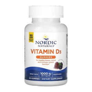 Nordic Naturals Вітамін D3 — 60 гумок