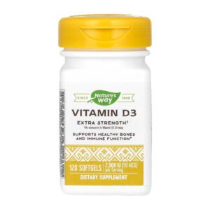 Nature's Way Вітамін D3 Підвищеної Міцності — 120 капсул