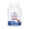 Nordic Naturals Вітамін D3 + K2 — 60 гумок