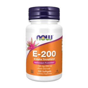 Now Foods Вітамін E-200 D-Alpha Токоферол - 100 капсул