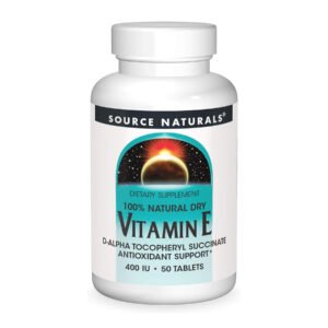 Source Naturals Вітамін E 400 IU D-Alpha Токоферол — 50 таблеток