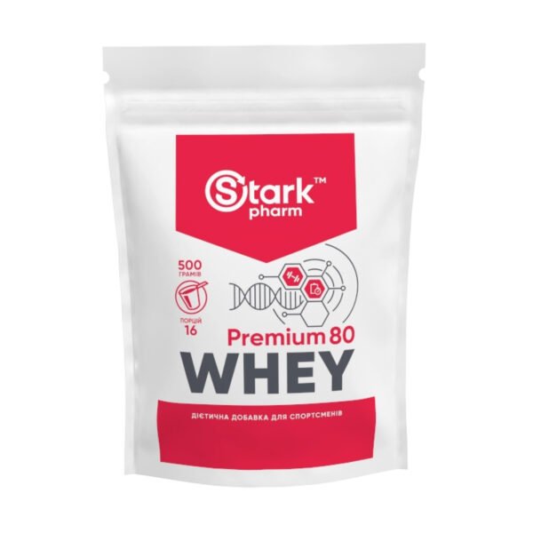 Stark Pharm Whey 80 Premium — 500 г шоколадно-лісовий горіх