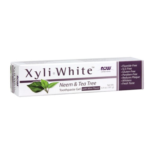 Now Foods XyliWhite™ Зубна паста гель з Німом та Маслом Чаю - 181 г