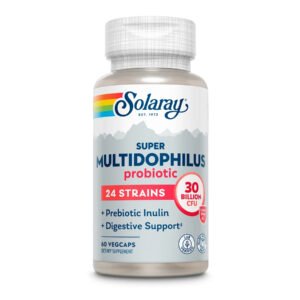 Solaray Super Multidophilus 24 Strain Пробіотик 30 мільярдів КУО - 60 рослинних капсул